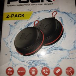 NewMonster Puck Portable Water Proof Bluetooth Speaker MNPUCK-2PK - Set of 2 - NEW