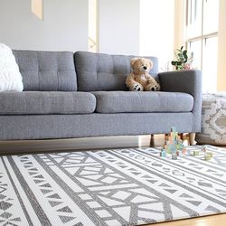 ONLY $75: 6.5X4.5 Stylish Reversible Foam Play Mat (Large, Tropical Safari - Crystals Char) - Soft