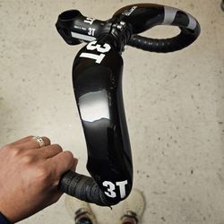 3T SCATTO LTD Carbon Fiber Handlebars Track Bike Velodrome Fixed Gear Fixie Single Speed Components