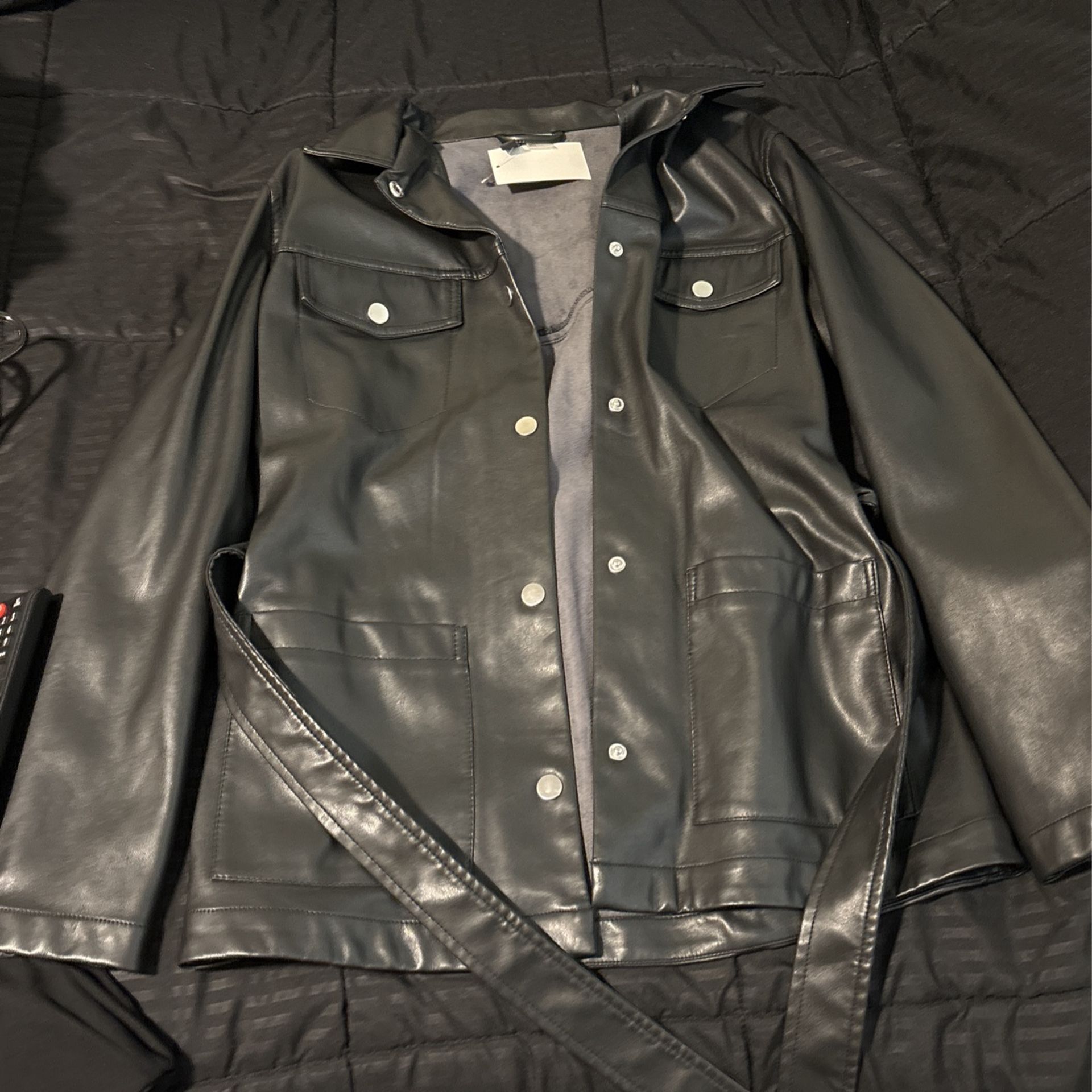 new leather jacket