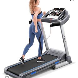 UMAY Foldable Treadmill with Incline, Portable Treadmills for Home Fitness, 9 MPH Walking & Running