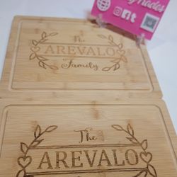 12x12 Family MONOGRAM CUTTING BOARD 