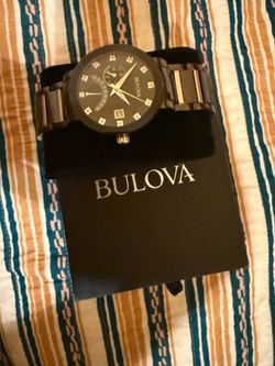 Bulova watch with diamonds
