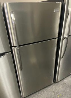 Frigidaire Top Freezer Refrigerator Stainless Steel