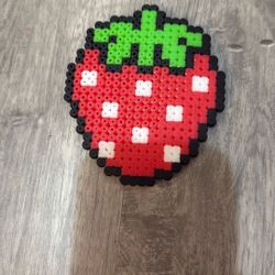 Perler Bead Strawberry 
