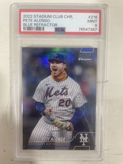 2022 Stadium Club Chrome Pete Alonso Blue Refractor(#/199)