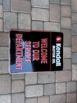 Kendall Oil Original Shop Sign