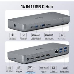 14 In 1 Triple Display Docking Station 