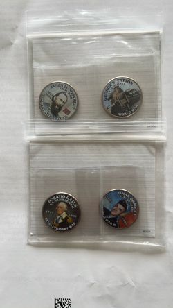 Legendary Generals fifty cent coins