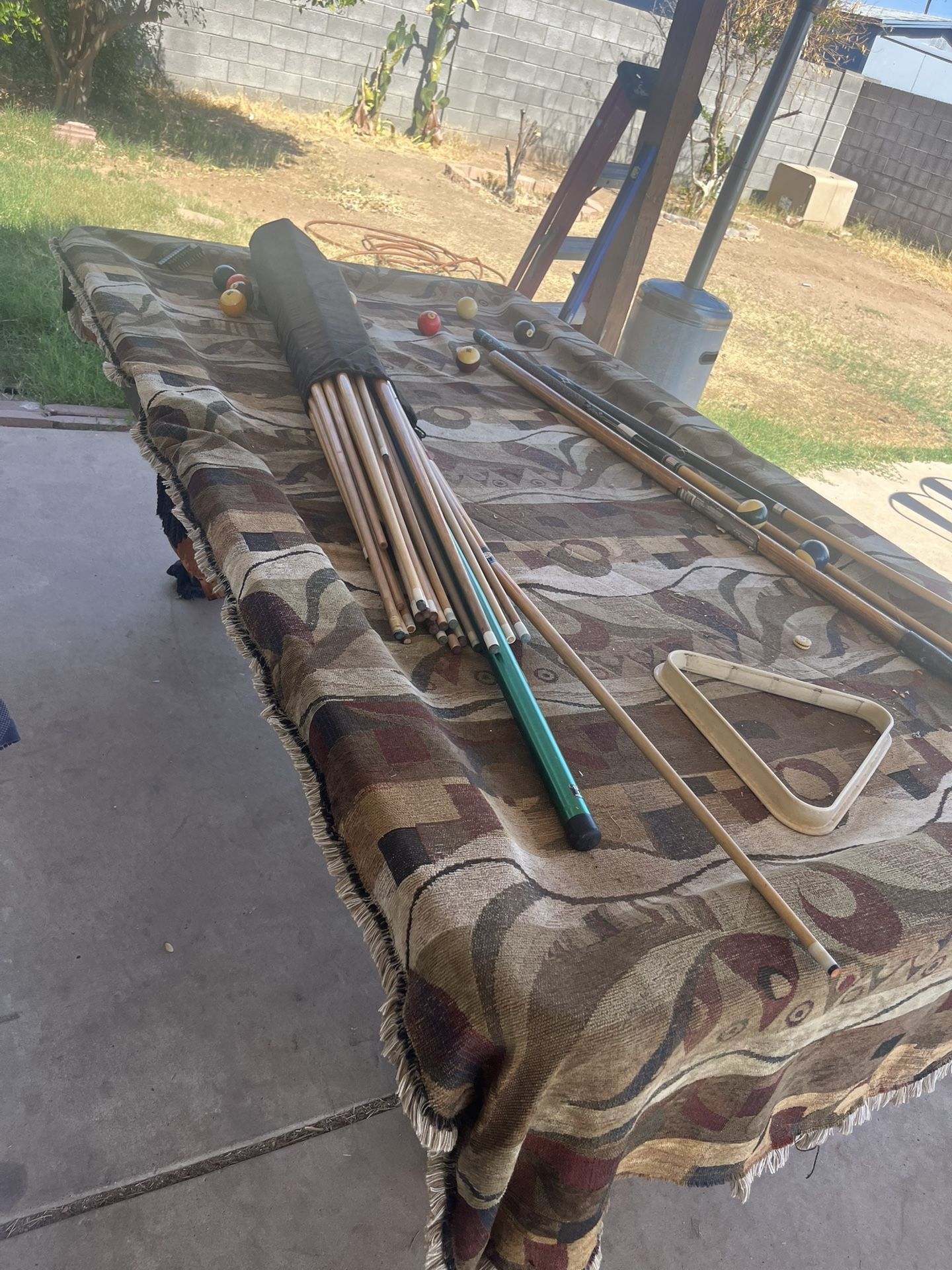 Pool Table And Accessories Set
