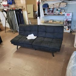 Beautiful black foot ton sofa 3 position bag adjustable arms $189
