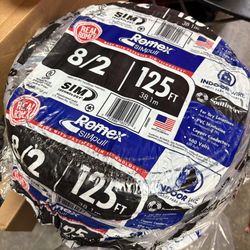 New Romex Wire 8/2 125ft