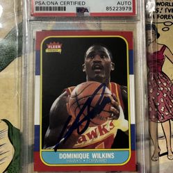 Dominique Wilkins autographed Card