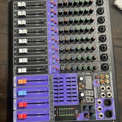 8-CHANNEL PROFESSIONAL AUDIO MIXER WITH 99 DSP, USB MP3 