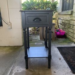 Side Table w/ Power Strip