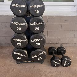 200lb Dumbbell Set With Stand