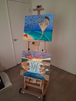 Double Painting Studio H-Frame Easel