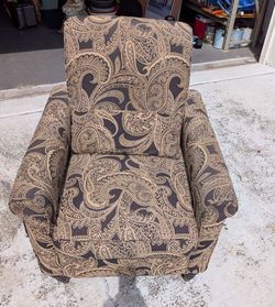 Black and Gold paisley Chair
