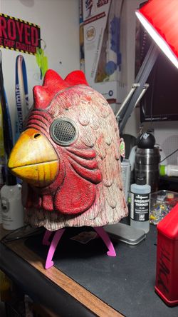 Halloween chicken prop mask
