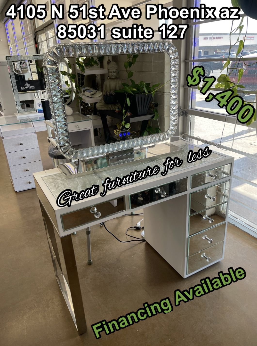 Impressions Vanity With Mirror Brand New