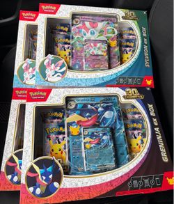Pokemon 30th Sylveon & Greninja Ex Box