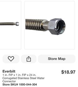 Stainless steel connector