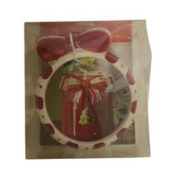 vintage Michaels Atmosphere Home  jar candle necklace with Chistmas tree and bow
