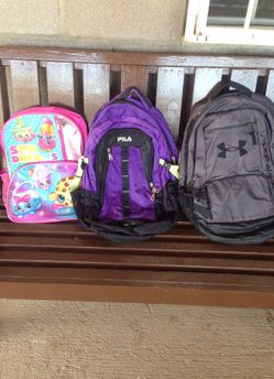 3 backpacks for $10.00