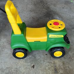John Deer Ride On Scoot Car