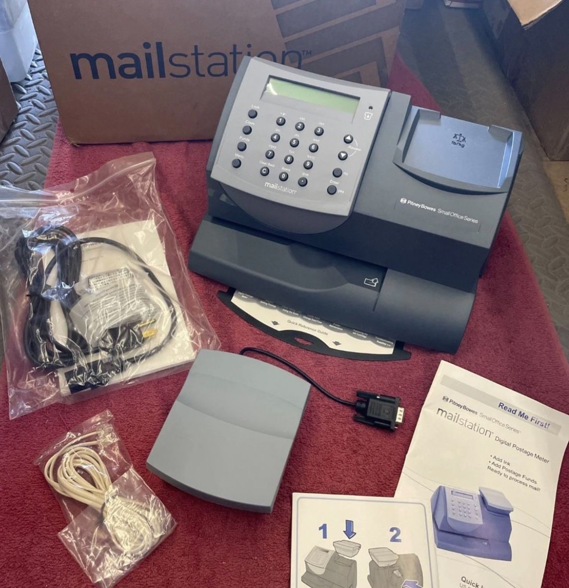 This is a brand new Pitney Bowes Small Office Series Mailstation Digital Postal Mail Station Scale, model K700.