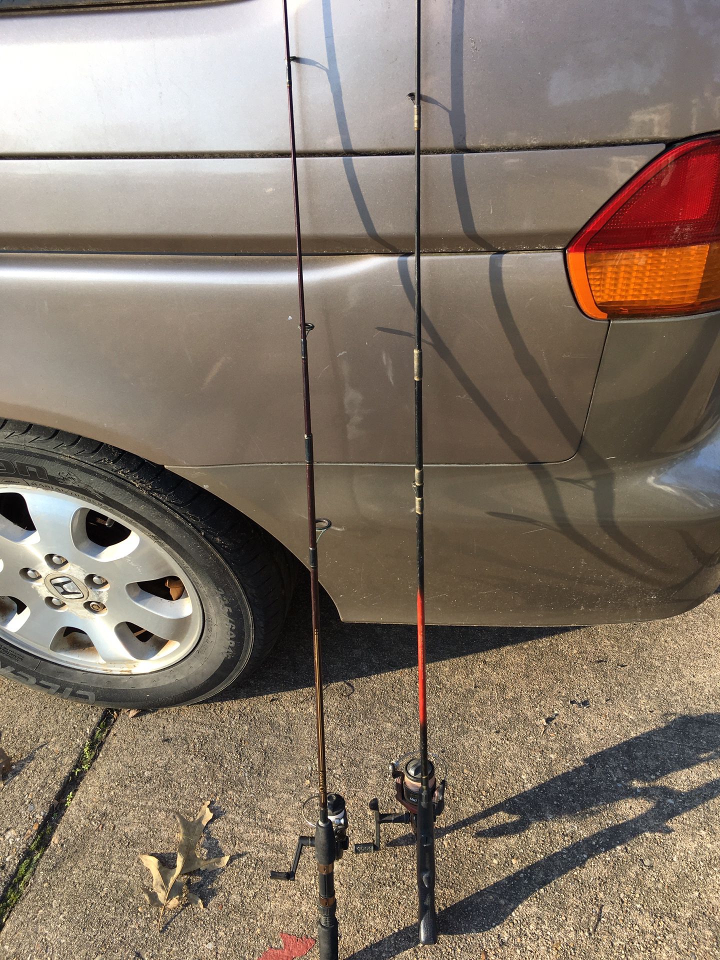 Fishing rod and rails only $20 each