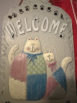 Welcome Sign 13 X 8 Inch