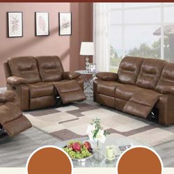 New Recliner Couch, Loveseat And Chair! Free Delivery! 