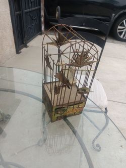 Bird In Cage Musical Box