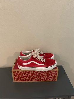 Vans Old Skool Red White Low-Top Sneakers