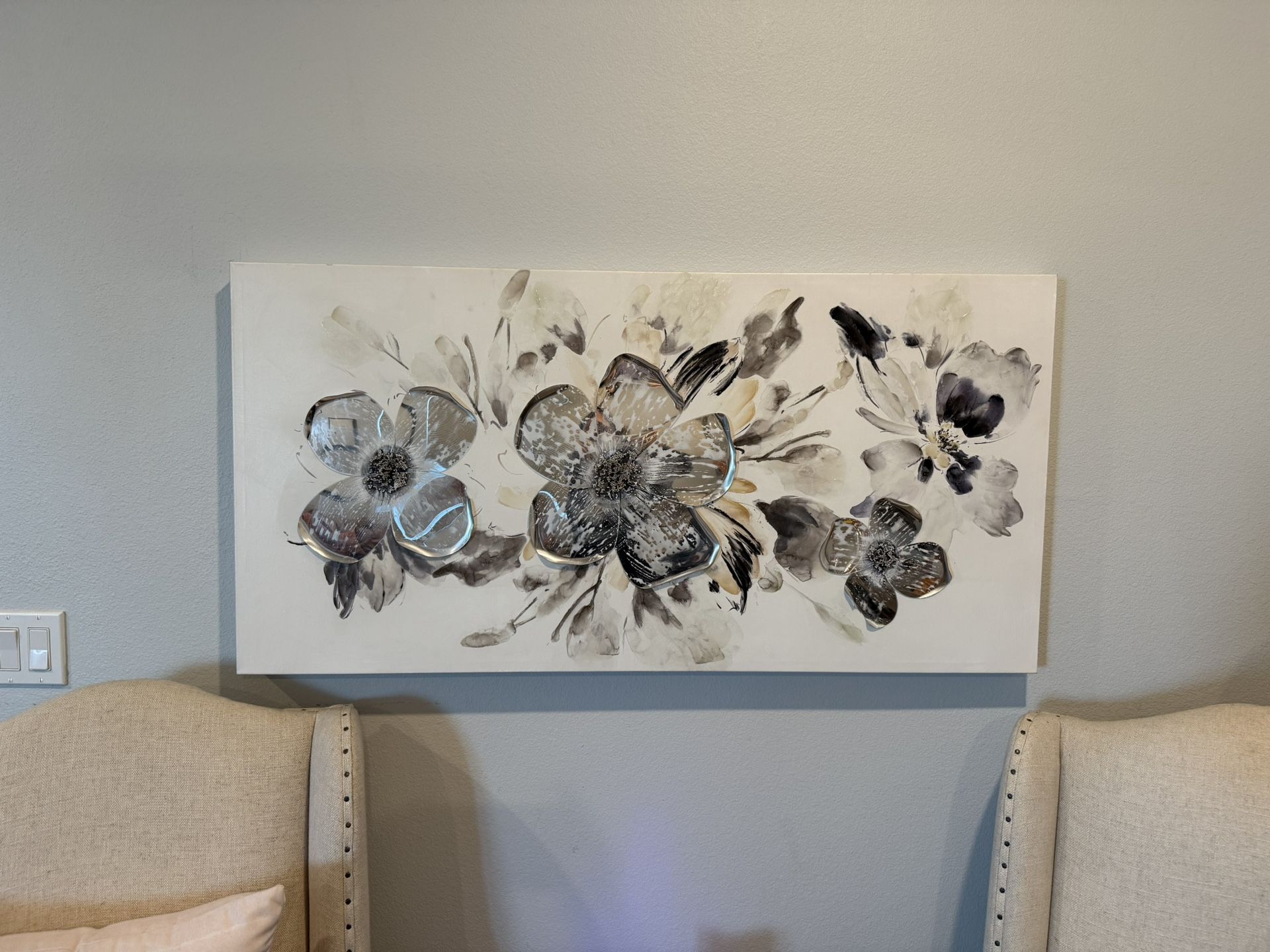 Floral decorative Canvas 47”x23.5”