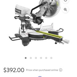 Ryobi 10 In Miter Saw With New Finish Blade 