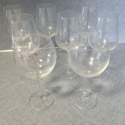 8 Tall Wine Glasses
