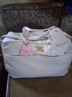 Juicy Couture White Monogram Duffle Bag