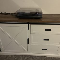 Farmhouse TV Cabinet W/ Storage