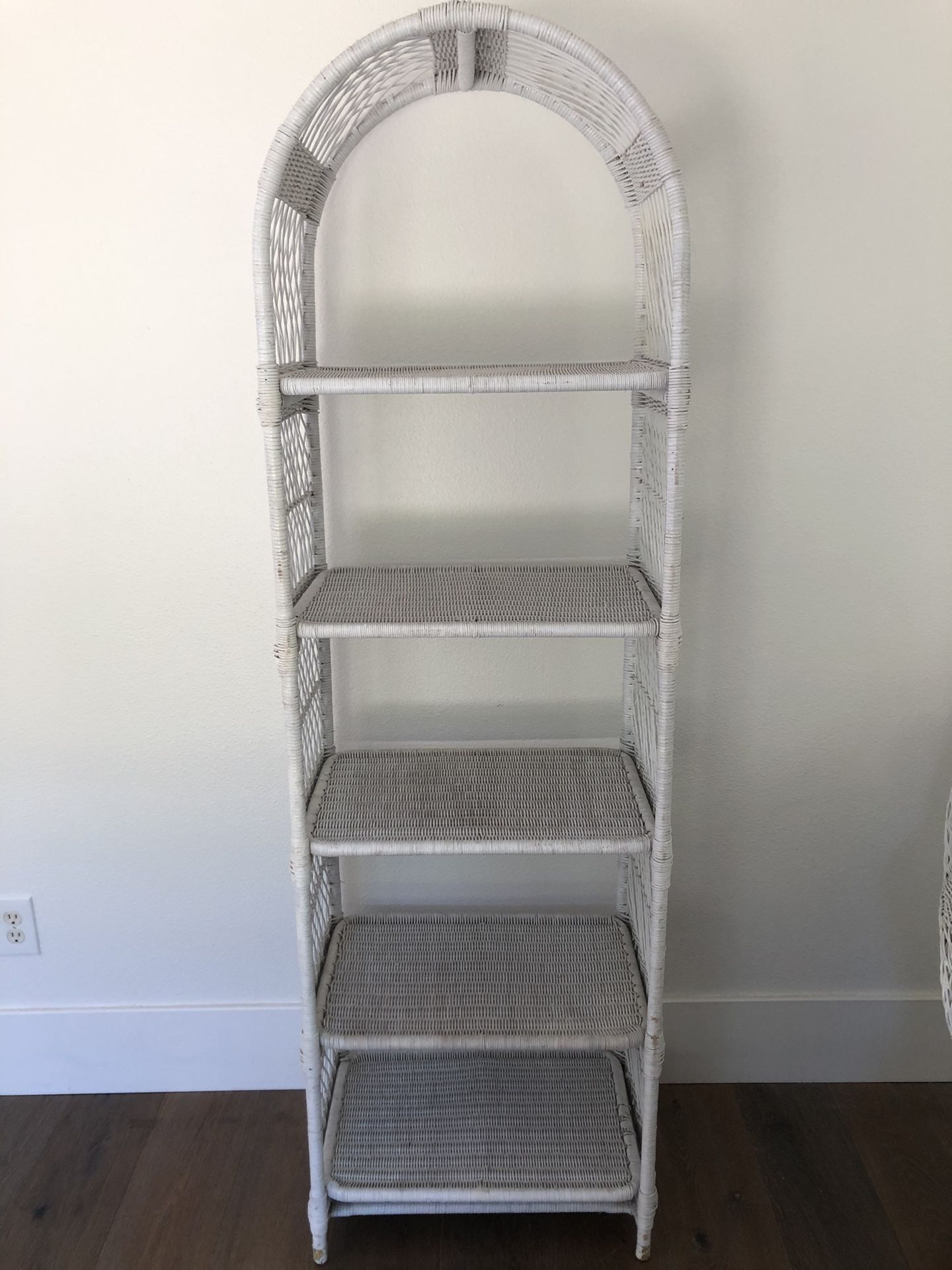 Vintage Wicker Shelf 