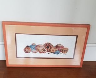 Southwestern Crossstitch Vases $60