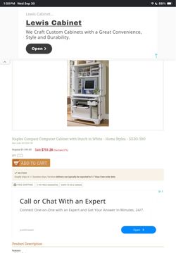 Computer/hutch desk