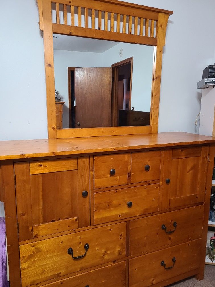 Beautiful Spacious Dresser with Mirror