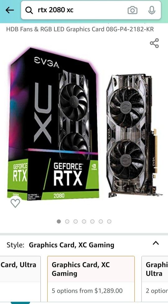Geforce RTX 2080 XC New and Sealed !