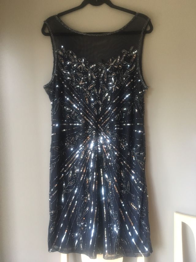 Pissarro Nights Sequine Party Dress Size 16