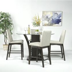 Dinning Room Sets/ Counter Height Dining Table & 4 Stools 