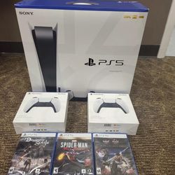 Brand New Console Disc Version 3 Games + 2 Controller Bundle