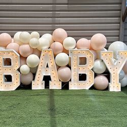 3Ft BABY Marquee Letters 