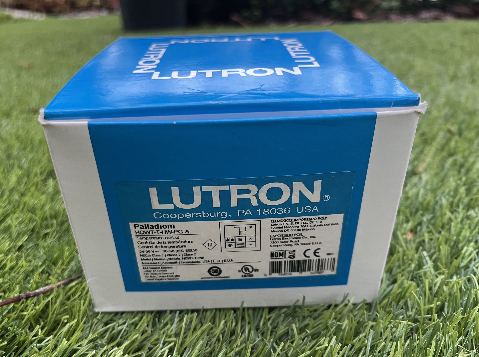 NEW*** Lutron Homeworks Palladiom HQWT-T-HW-PG-A Temperature Control